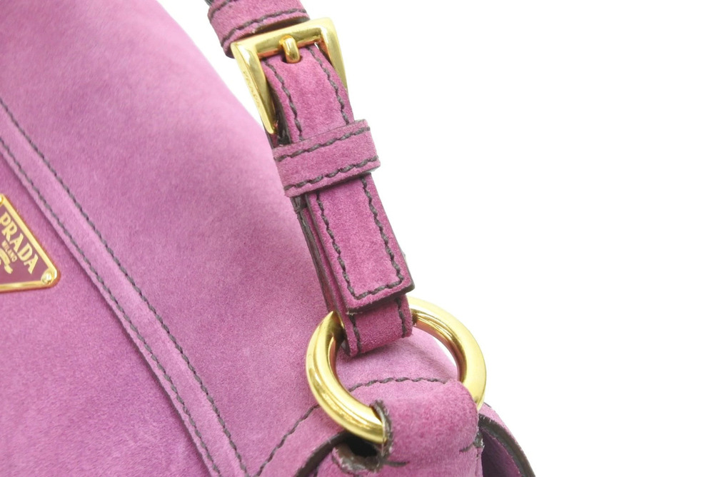 Prada Handbag Hobo bag purple suede - Picture 5 of 7